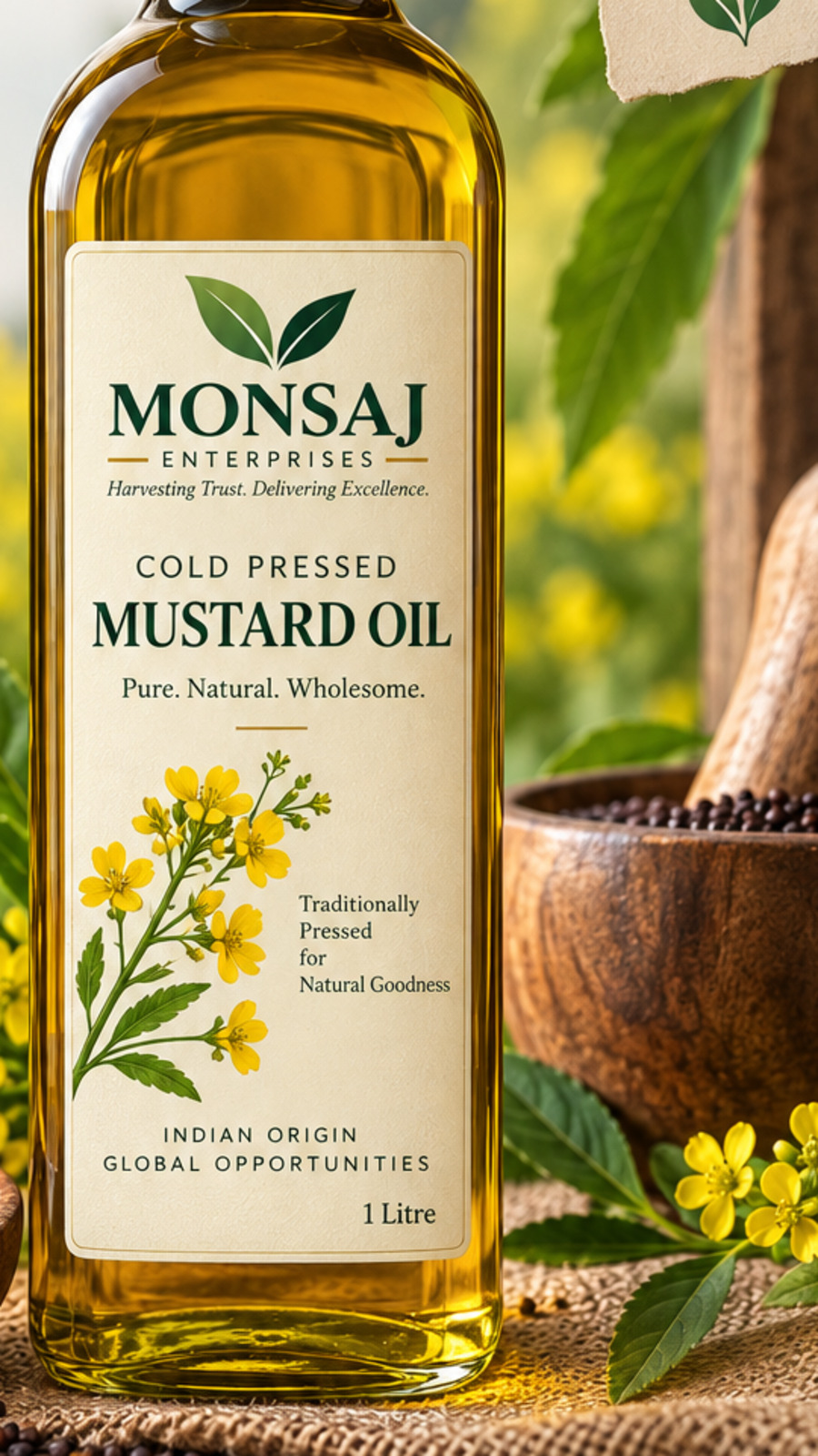 Cold Pressed Mustard Oil